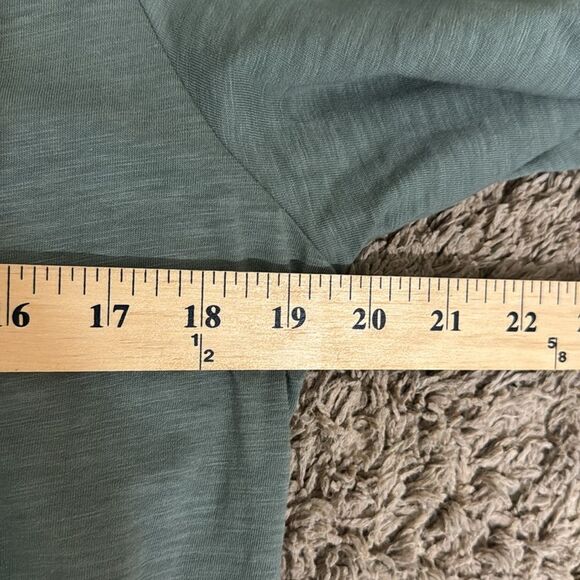 Soft Surroundings Green Novelty Button-Up Midi Shirt Dress size L Lagenlook Boho - Picture 8 of 10